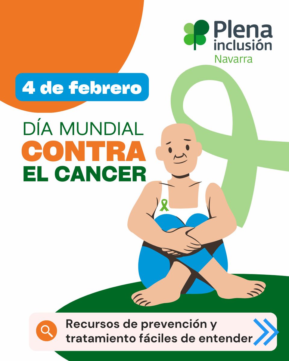 💚 Hoy es el Día Mundial contra el Cáncer.
Compartimos estos recursos y guías en lectura fácil de otras federaciones de Plena inclusión y Administración Pública para entender mejor la prevención, el tratamiento y el apoyo.
📘plenainclusion.org/noticias/en-el…