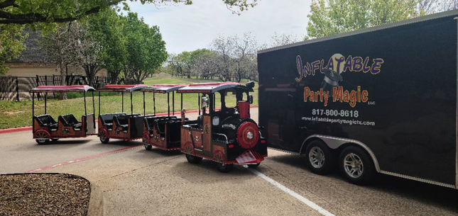 partymagictx's tweet image. DFW's Most Booked Party Rental Right Now 

Best trackless trains to rent in DFW — birthdays, festivals, school events, corporate picnics. Serving Burleson, Arlington, Mansfield,  &amp;amp; beyond!

📞 817-800-8618
👇
inflatablepartymagictx.com/burleson-track…

#TracklessTrainRental #InflatablePartyMagic