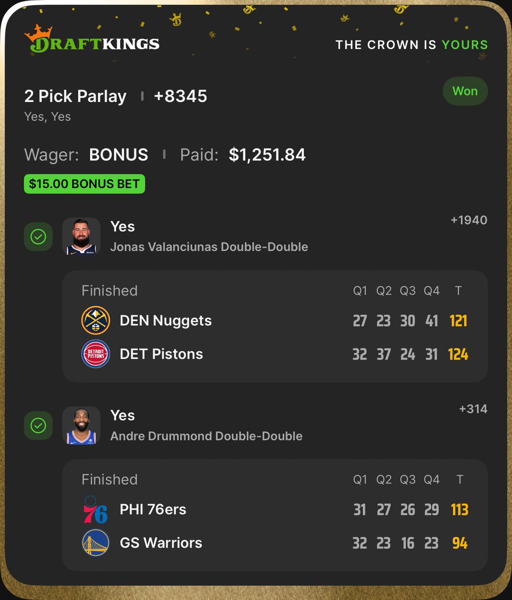 BkKaderly's tweet photo. @ChillyBets @LegionHoops @PompeyOnSixers He had me worried last night n came through https://t.co/BN7KjZyusW