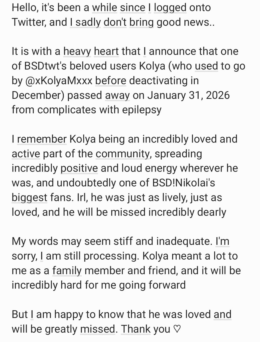 KyuaPrincess's tweet photo. #bsd #bsdtwt
Info about former BSDtwt user @/xKolyaMxxx

I think this goes without saying but please be respectful in the comments. Thank you https://t.co/F9N59AzzrT