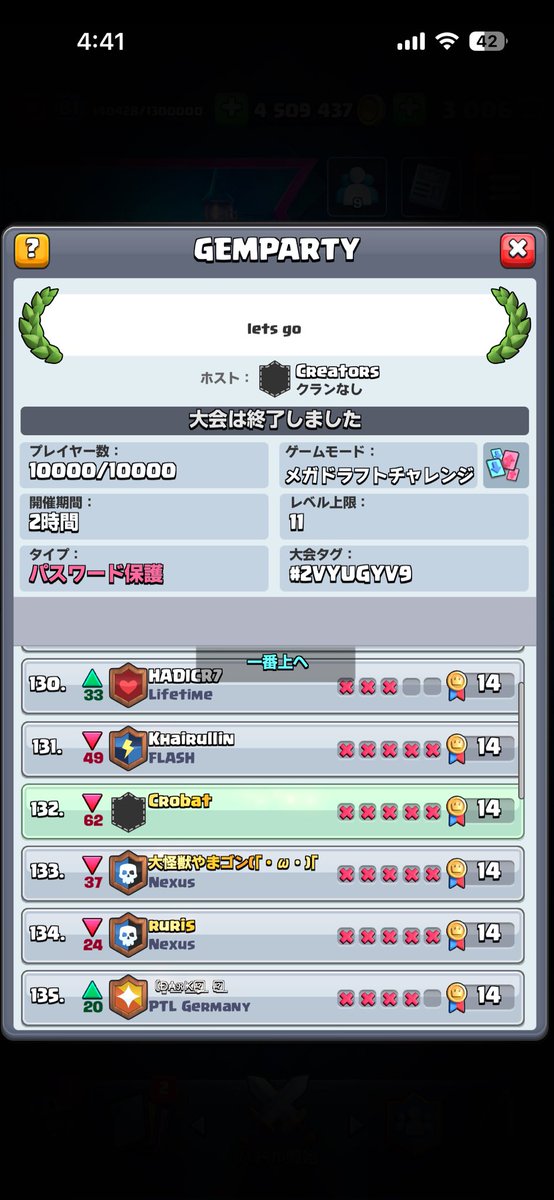 PS足らずでした
精進します