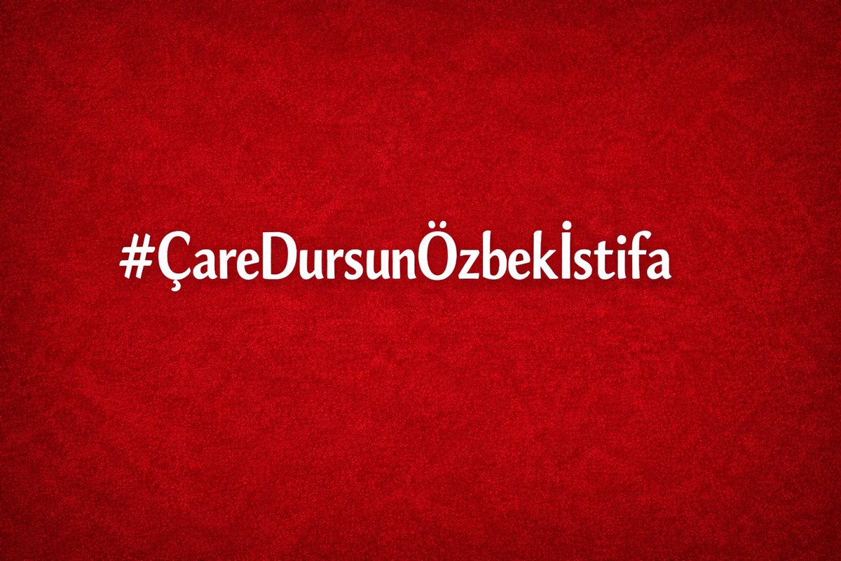aslanice342's tweet photo. #ÇareDursunÖzbekİstifa https://t.co/mCpdU3FUnd
