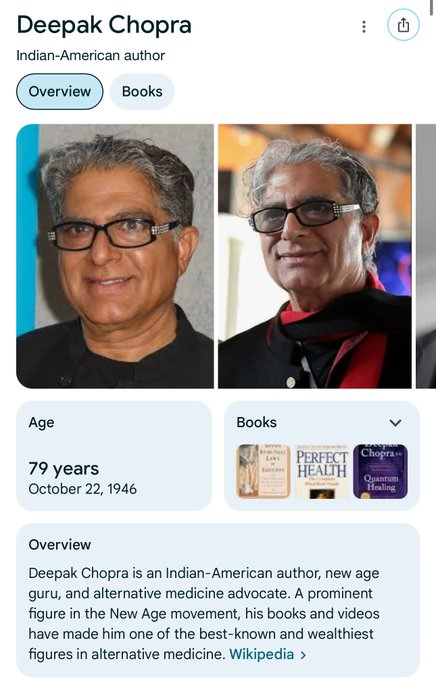 ferozwala's tweet photo. ‘Bring your girls’ — #Deepak_Chopra to #Epstein
‘Come to Israel with us. Relax & have fun with interesting people.
If you want to use a fake name’
‘God is a construct.
Cute girls are real. What kind of spirituality is that?
#Epstein_Files #USA
https://t.co/WjsGxmzYZb https://t.co/3nMhebGCwN