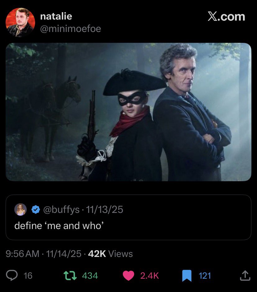 songsetblvd's tweet image. this is genuinely the funniest doctor who tweet of all time.