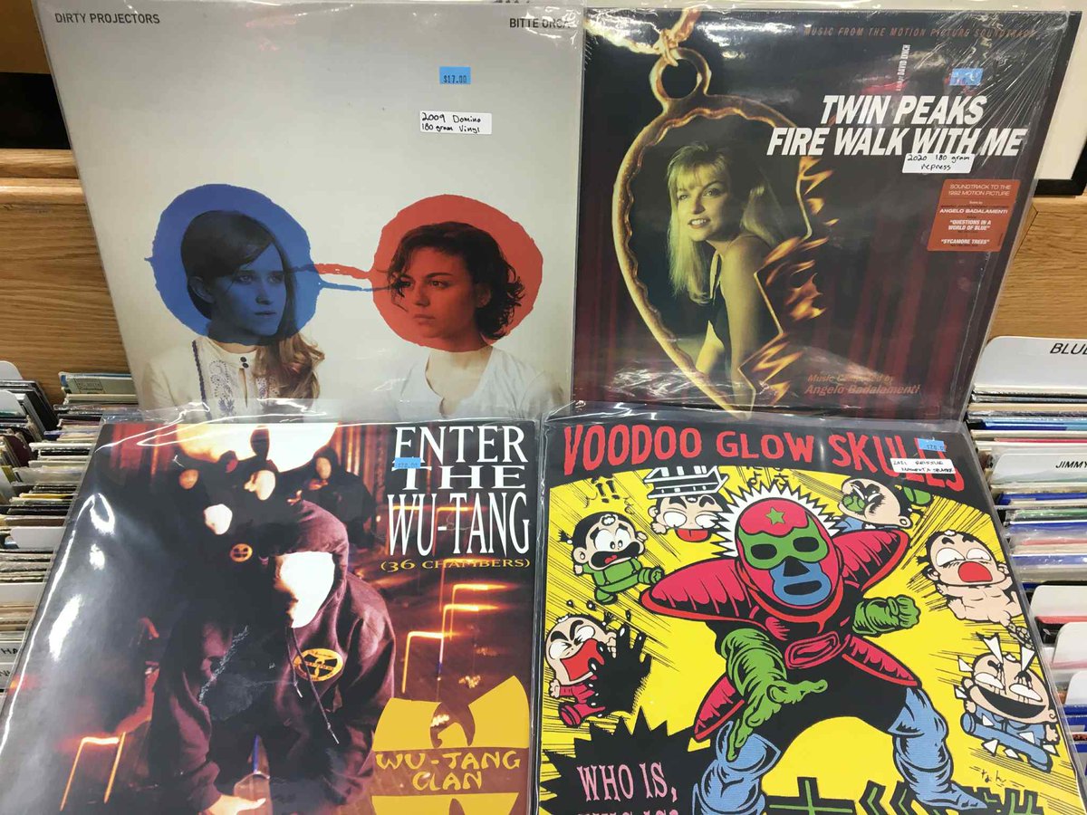 Wednesday Used Vinyl Stars: Dirty Projectors $17; Twin Peaks Fire