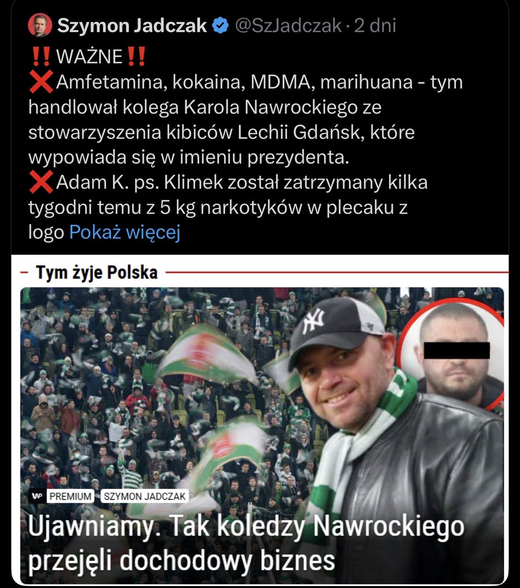 Czyżby ktoś zmusił Jadczaka do skasowania konta na X???
Może przyjaciele wskazani w artykule rozpoczeli przyjacielskie rozmowy o nim i jego rodzinie???
Panie <a href="/NawrockiKn/">Karol Nawrocki</a>???