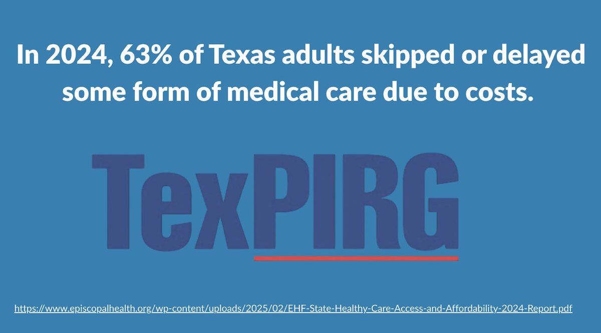 TexPIRG's tweet photo. Patients are paying hospital prices for routine care. Our new report, Outpatient Outrage 2026, explains why - and shows how Texas compares to other states.
https://t.co/H73WnHgNI0 https://t.co/vKTaudwekW