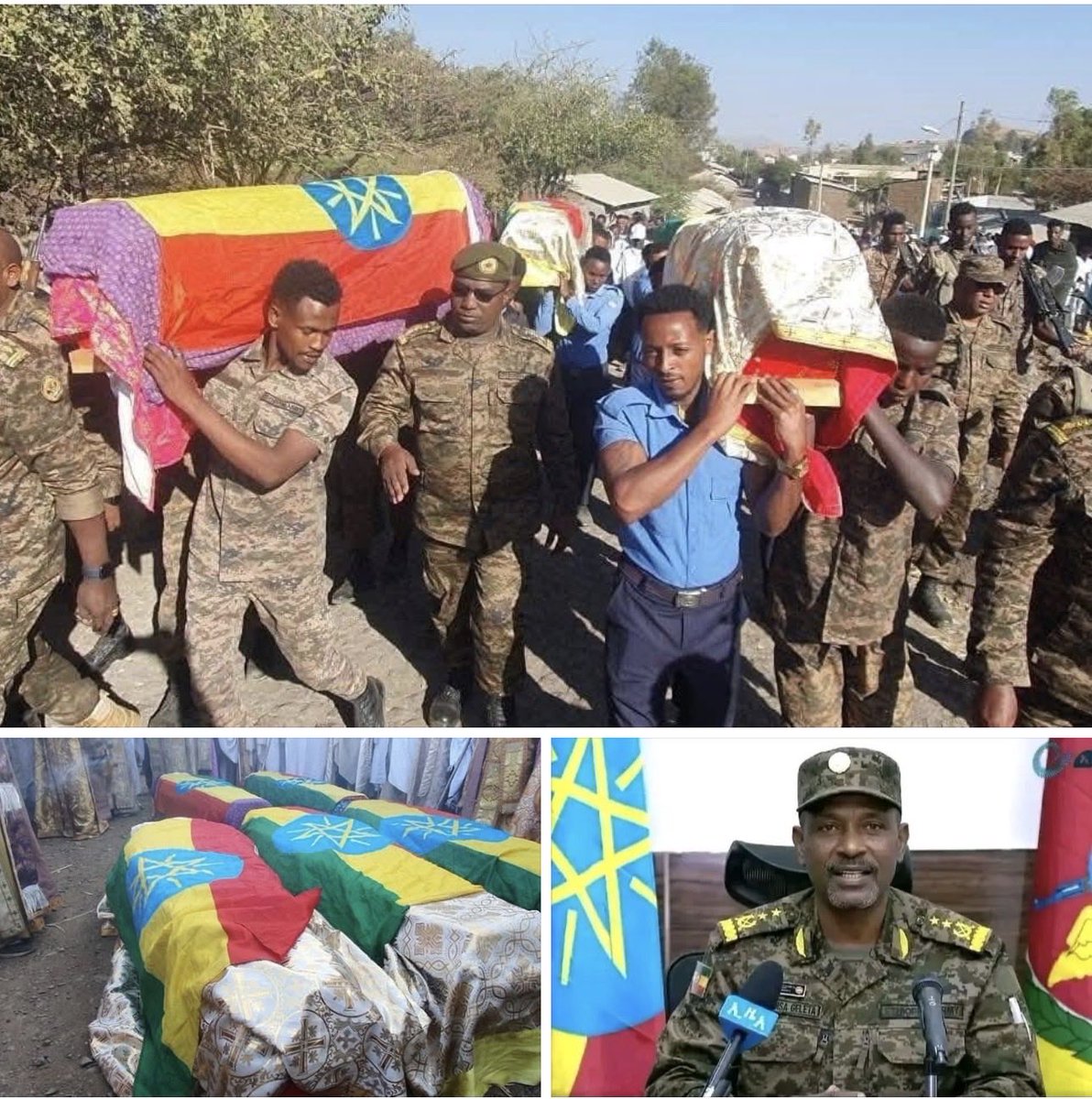 በጀግናው የአማራ ፋኖ የኦሮሙማዉ ብልፅግና ስርአት አስጠባቂ የጥምር ጦሩ መኮንኖች ተደመሰሱ።
ፋኖ ይችላል🦾🦾🦾