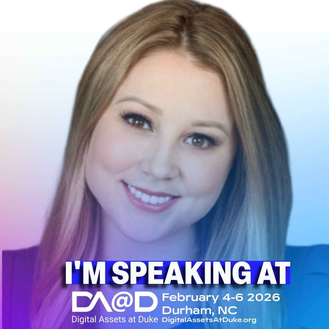DAatDuke's tweet photo. We're thrilled to announce speaker @EleanorTerrett Co-host and Co-founder of the @CryptoAmerica_ podcast to our lineup!
Don't miss tomorrow's fireside chat with Bo Hines hosted by @The_DTCC !
#CryptoinAmerica
#DigitalAssets https://t.co/gogufbZWlz