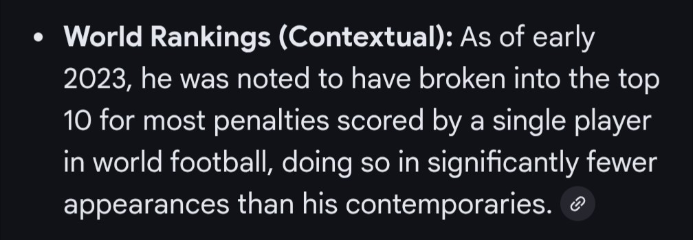 Well isn't that a statistical anomaly...