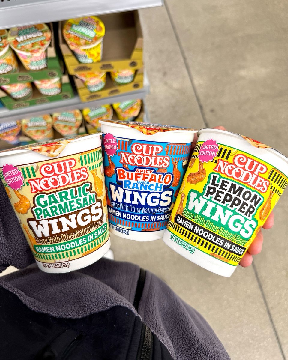 OrigCupNoodles's tweet photo. If you're cheering for clean hands and avoiding disastrous drips this big game, pick some up before they're gone forever! https://t.co/ekz1bBKiNi