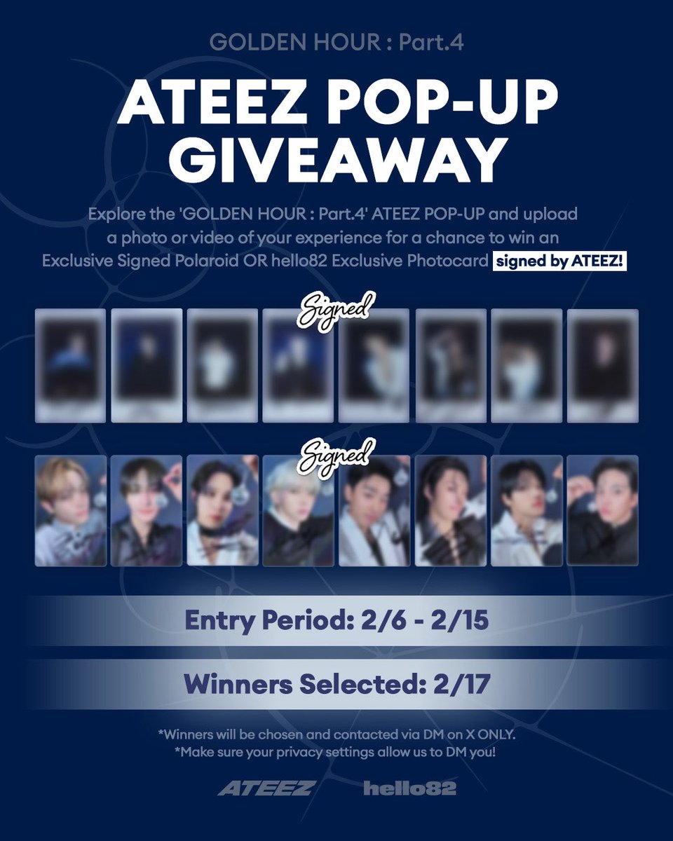 Every 'GOLDEN HOUR : Part.4' POP-UP visit comes with a possibility