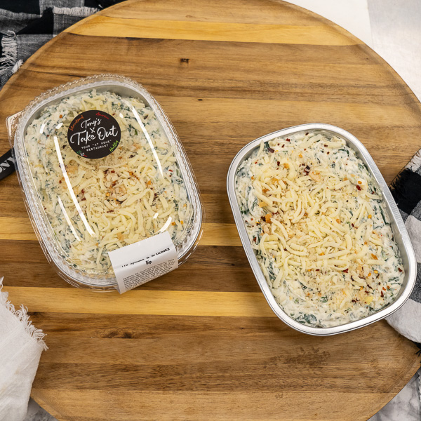 Tony's Take Out sides like the Spinach Artichoke dip, Buffalo Wings, and Pretzel Bites are made from scratch and ready for sharing! Pair with other game-day classics, such as our Tortilla Chips, salsas, and guacamole. Stock up and impress guests for the big game this weekend!