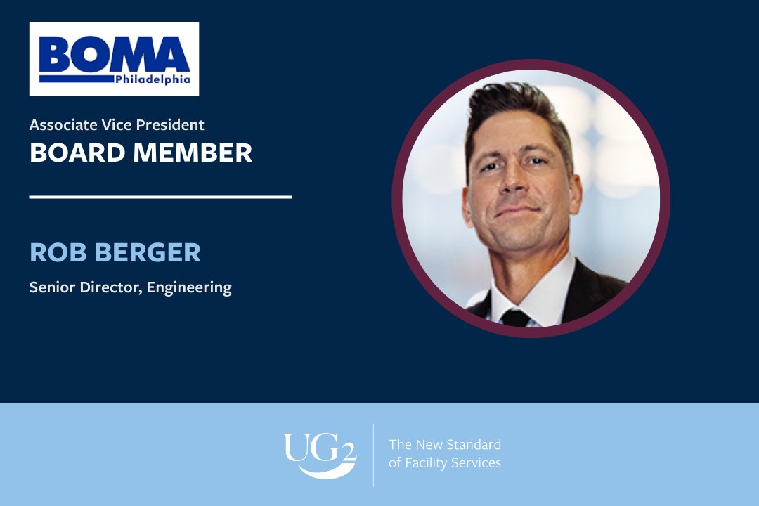 UG2IFS's tweet photo. We’re excited to share that Robert Berger, Senior Director of Engineering at UG2, is serving as Associate VP of the Executive Committee for @BOMAPhilly! With nearly 30 years of industry experience, he brings a deep understanding of complex facilities. Congratulations, Robert! 👏 https://t.co/xbjyO35Yyv