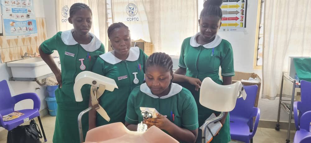CBattor's tweet photo. Thursday, January 29, 2026.

CATHOLIC HOSPITAL, BATTOR.
CERVICAL CANCER PREVENTION AND TRAINING CENTRE (CCPTC)

A first year nursing student using a mobile colposcope on a dummy. 
A new way - practical training to solve problems. https://t.co/LVbSegT5ao