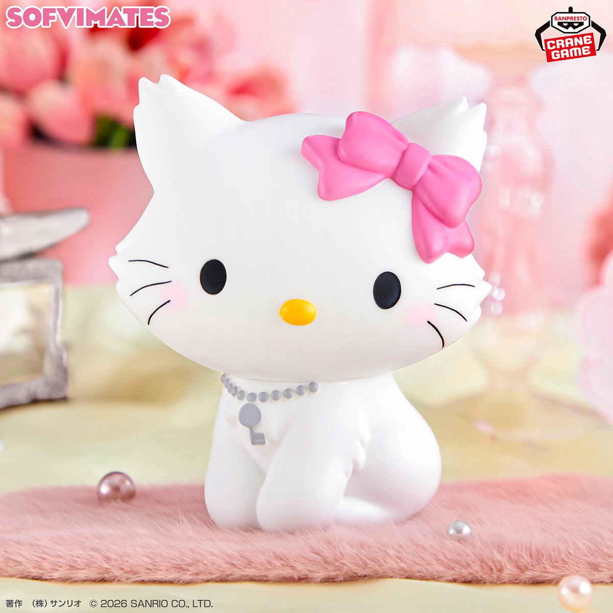 希少♡チャーミーキティ♡フィギュア、置き物 フィギュアシリーズ「SOFVIMATES（ソフビメイツ）」にチャーミーキティ