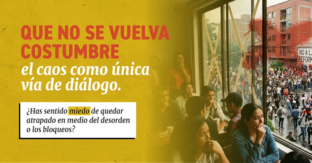 AliadasAlianza's tweet image. Protestar es un derecho, pero vivir con tranquilidad también lo es.
No podemos normalizar el caos como forma de diálogo ni el atropello a los demás como mecanismo de presión.
Garantizar el orden no es un favor: es una responsabilidad del Estado.

¿Crees que hoy se protege tu…