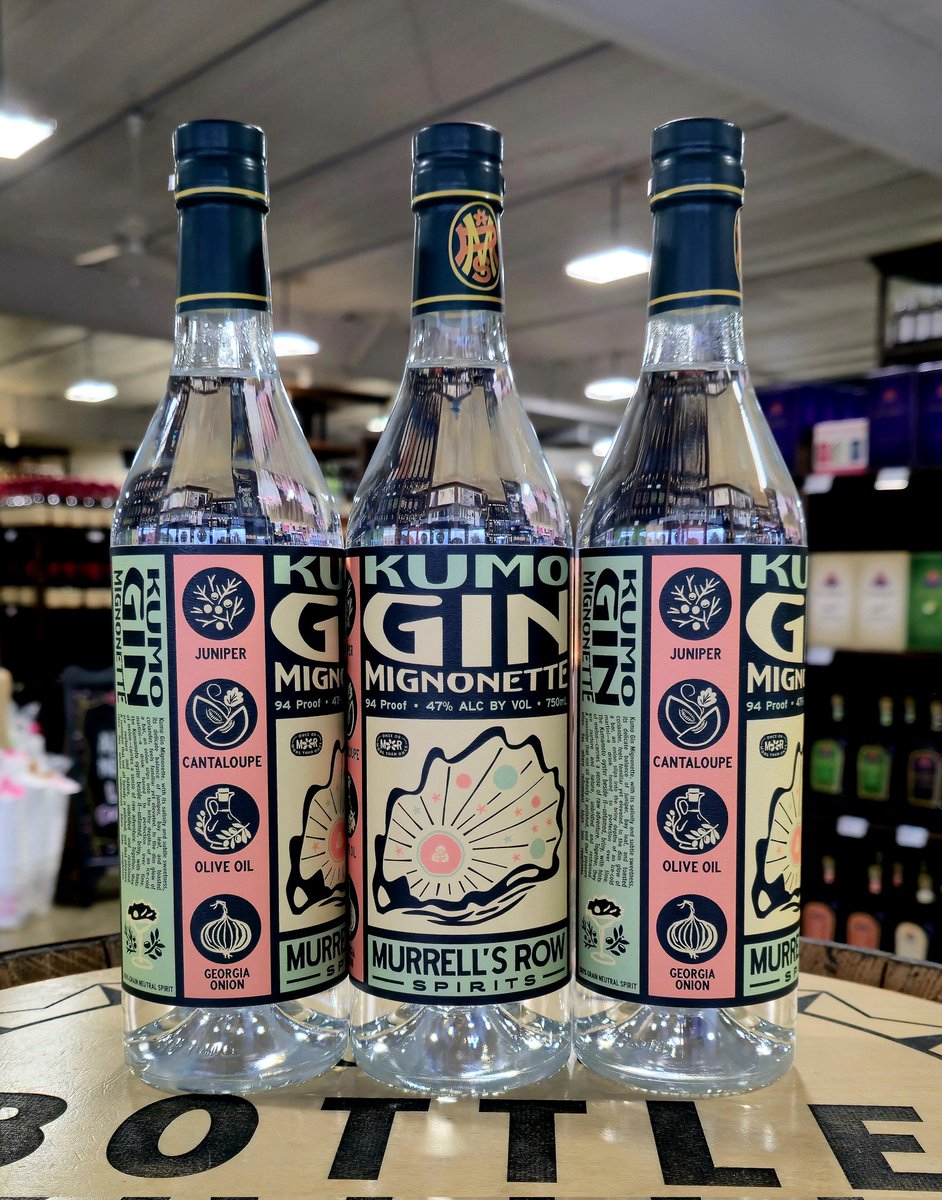 Check out quite possibly the coolest gin on the market!
Kumo Gin Mignonette is a salted cantaloupe variant of their amazing Gin Mignonette. Some have referred to it as Super Gin Mignonette! Gin Mignonette is a savory gin designed to be made into a martini and paired with oysters.