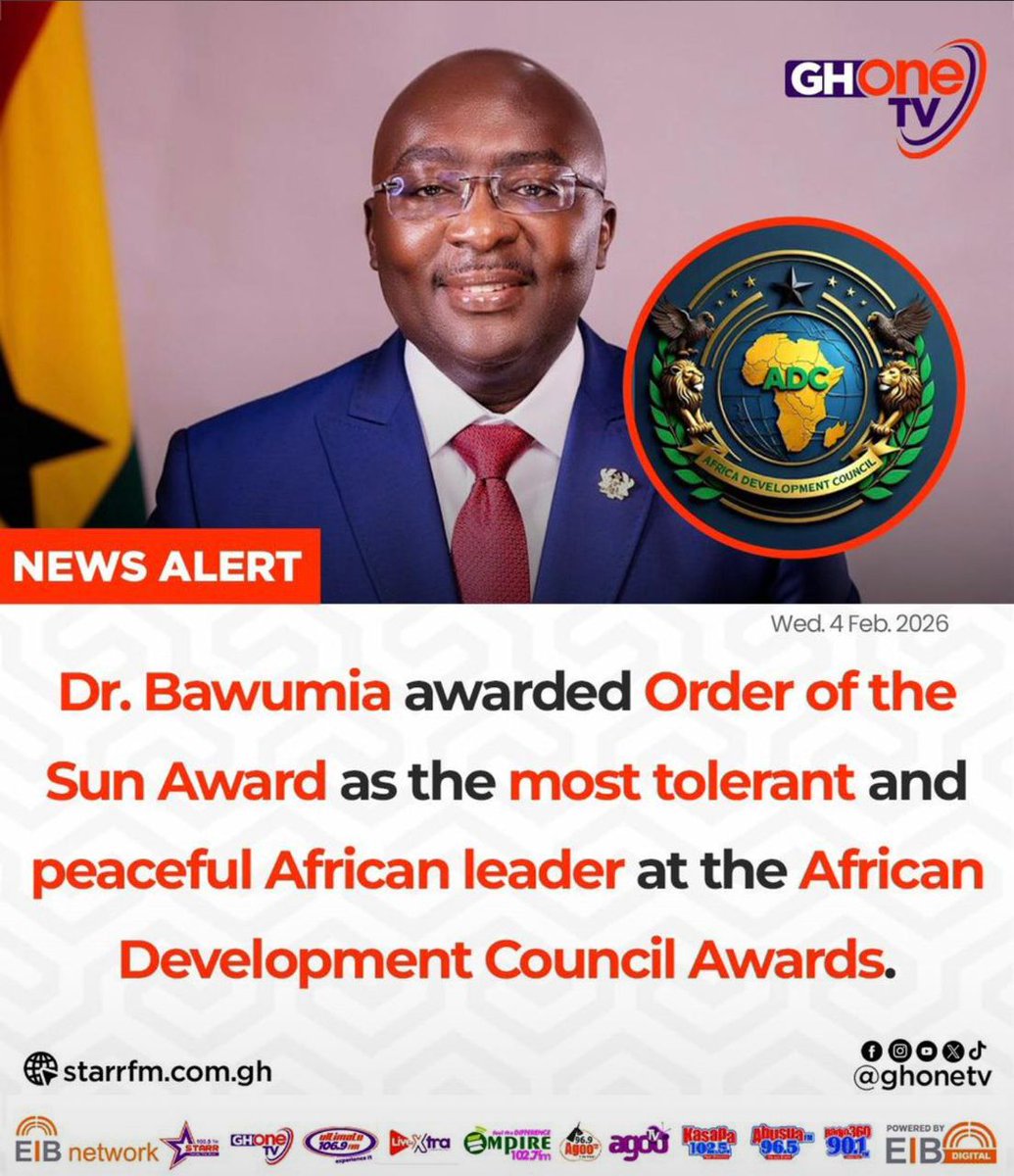 A well-deserved honour.
Leadership rooted in tolerance, peace, and integrity.
Africa sees it.
