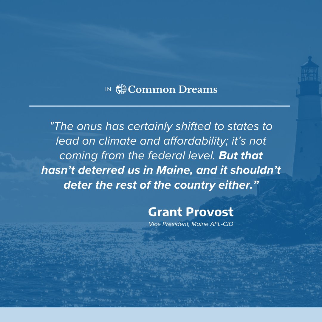 Maine Labor Climate Council tweet media