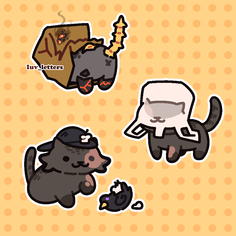 Reposting my stupid chud Neko Atsume x #IdentityV