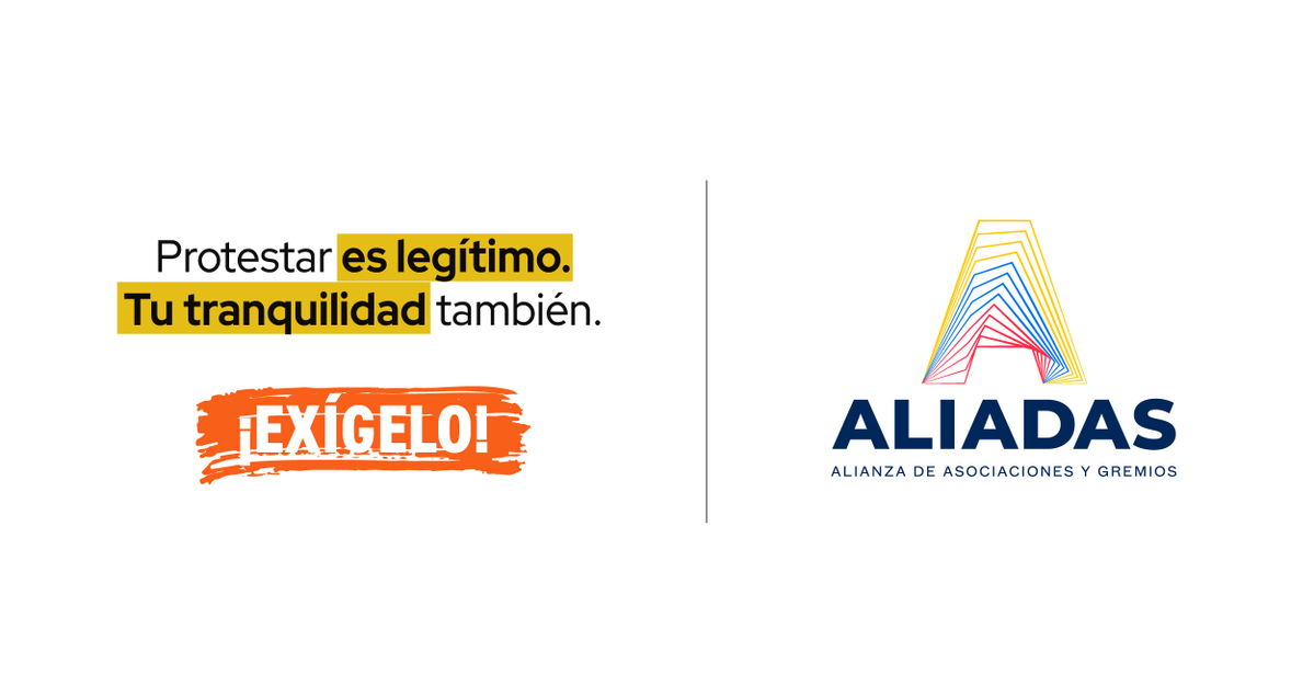 AliadasAlianza's tweet image. Protestar es un derecho, pero vivir con tranquilidad también lo es.
No podemos normalizar el caos como forma de diálogo ni el atropello a los demás como mecanismo de presión.
Garantizar el orden no es un favor: es una responsabilidad del Estado.

¿Crees que hoy se protege tu…