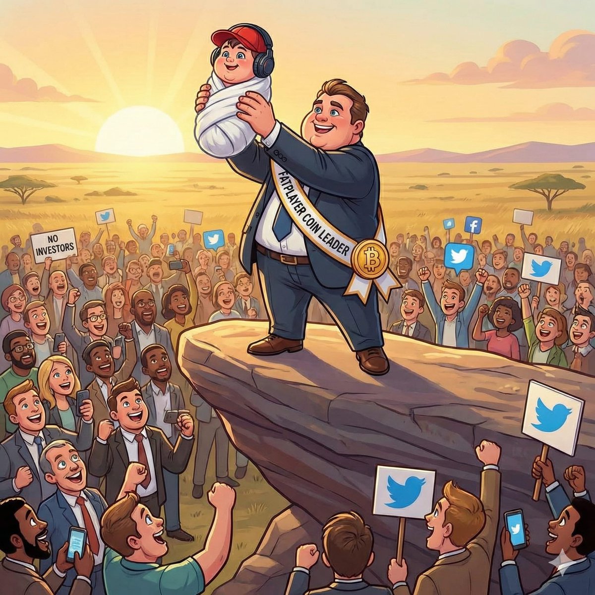 FatplayerCoin's tweet photo. FATPLAYER HAS BORN‼️

JOIN THE STORY OF FATPLAYER AND PREPARE FOR THE COIN LAUNCH🪙

LET’S MAKE MEMECOINS GREAT AGAIN📈

#fatplayercoin #memecoins #makememesgreatagain https://t.co/WrFEwzYI8Y