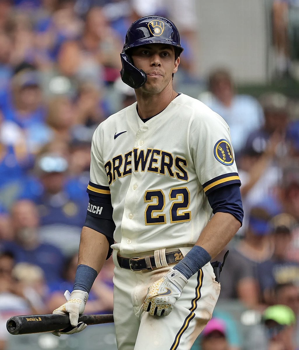 BrewCrewScoop's tweet photo. Let’s mention the ruining of MLB uniforms as long as @End_Fanatics is getting some motion today https://t.co/RMXLg12ygw