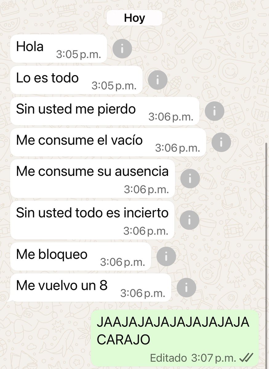 Mis amigas después de que les deje de hablar una hora son como: