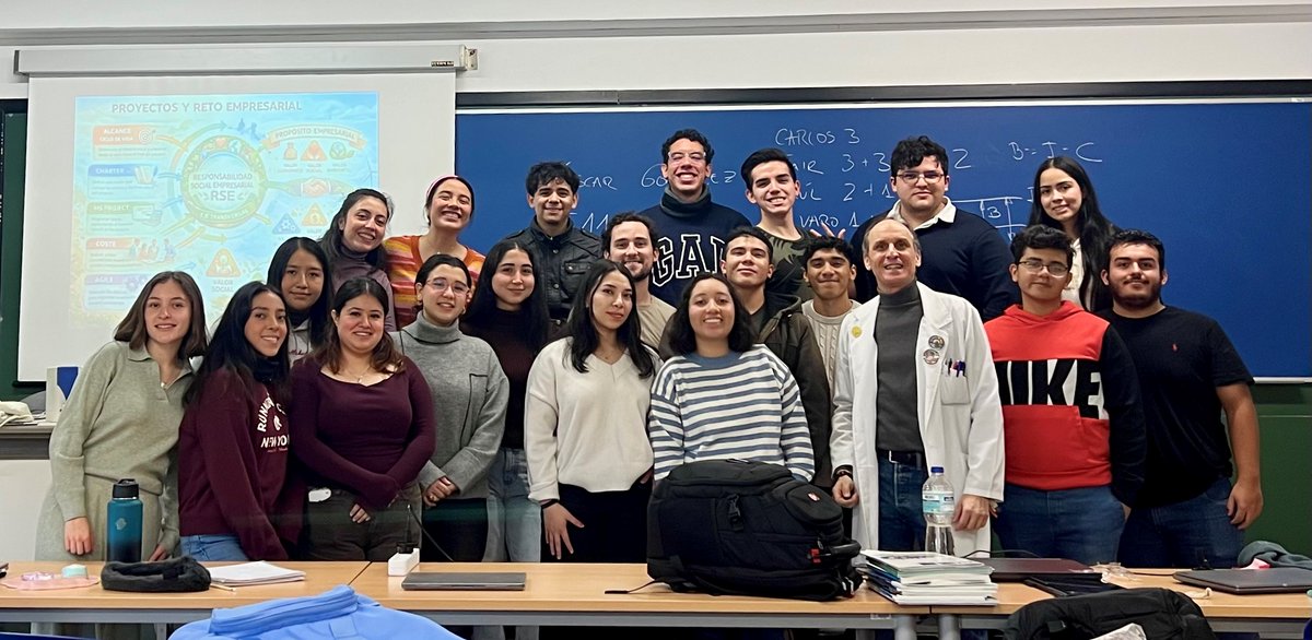 Un placer impartir la sesión de RSE en el curso Excelencia en Gestión de Proyectos y reto empresarial de la Universidad de Burgos,con estudiantes del ITESM.Gran entusiasmo,participación y ganas de aprender. ASÍ DA GUSTO ENSEÑAR. 👏📚 <a href="/FundacionUBU/">Fundación UBU</a>  <a href="/actualidadUBU/">Actualidad en la UBU</a> <a href="/TecdeMonterrey/">Tecnológico de Monterrey</a>
