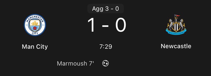 Asem_Ray's tweet image. Omar Marmoush score first goal for Manchester City 

Them go tear Newcastle apart 😂