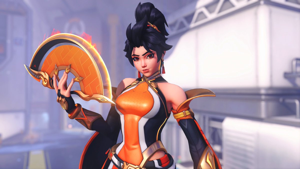 OverwatchNaeri's tweet photo. Overwatch 5 New Heroes In-Game Looks ✨

🔷Domina (Tank)
🪭Anran (DPS)
🐱Jetpack Cat (Support)
👹Mizuki (Support)
👤Emre (DPS)

Five new heroes will be released simultaneously in #Overwatch Season 1: Reign of Talon next week, February 10! https://t.co/fPhWOswWje