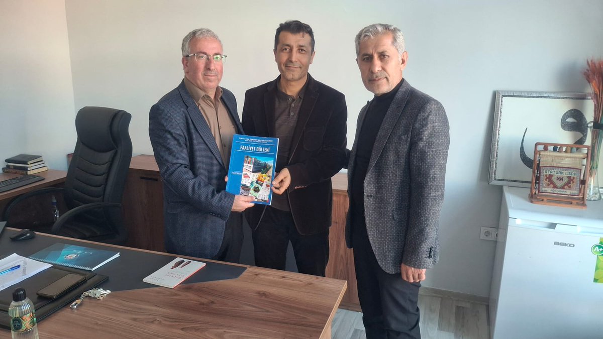 İYC Adıyaman Şube Başkanımız Sezai YILMAZ ve Başkan Yardımcımız Mehmet ATEŞ, Atatürk  Kız Anadolu İHL ye ziyarette bulundular. Okul Müdürü Necmettin AKGÜN Beye Yeni binaları için hayırlı olsun dileklerini iletip, işbirliğinin devamı konusunda görüştüler.
