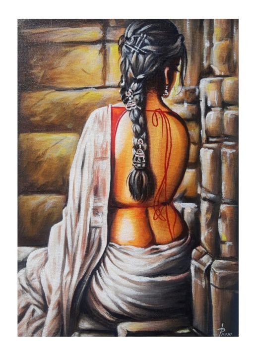 Art of the Day! "Beautiful Indian Woman painting". Buy at: ArtPal.com/33manisharts?i…