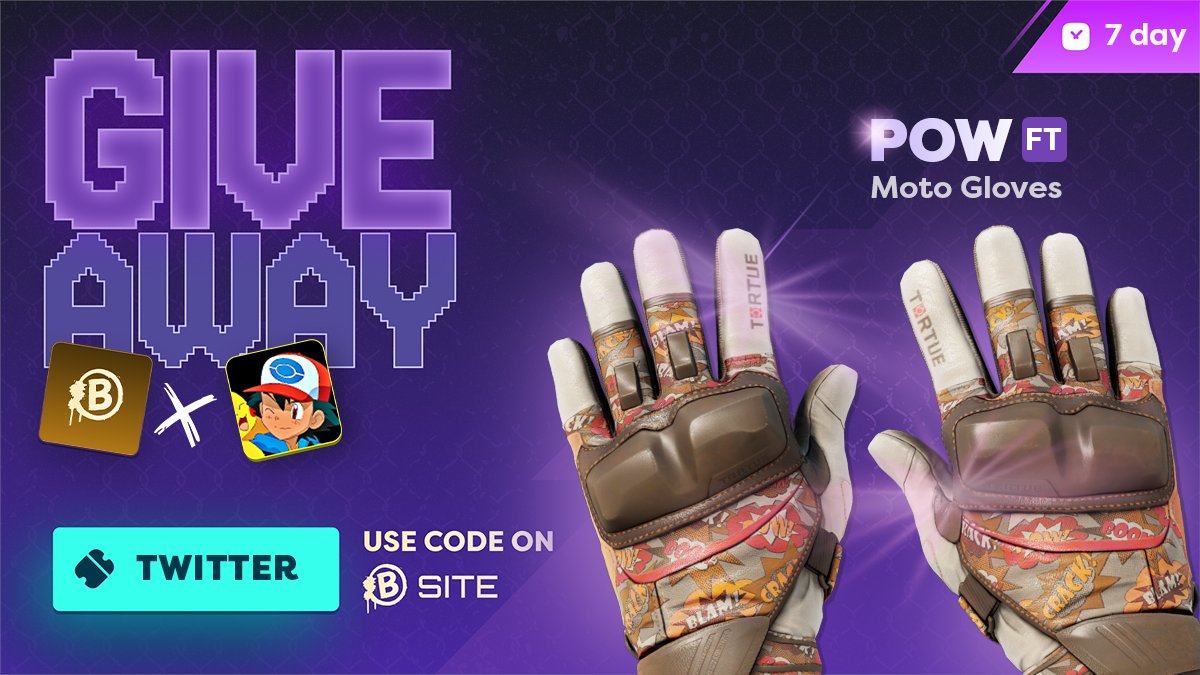 Soomzyy's tweet image. 🎁 ★ Moto Gloves | POW! FT ($170)

✅ Follow Me &amp;amp; @bdotsite 
✅ Retweet
✅ Tag a Friend 

⏰ Rolling in 7 Days!