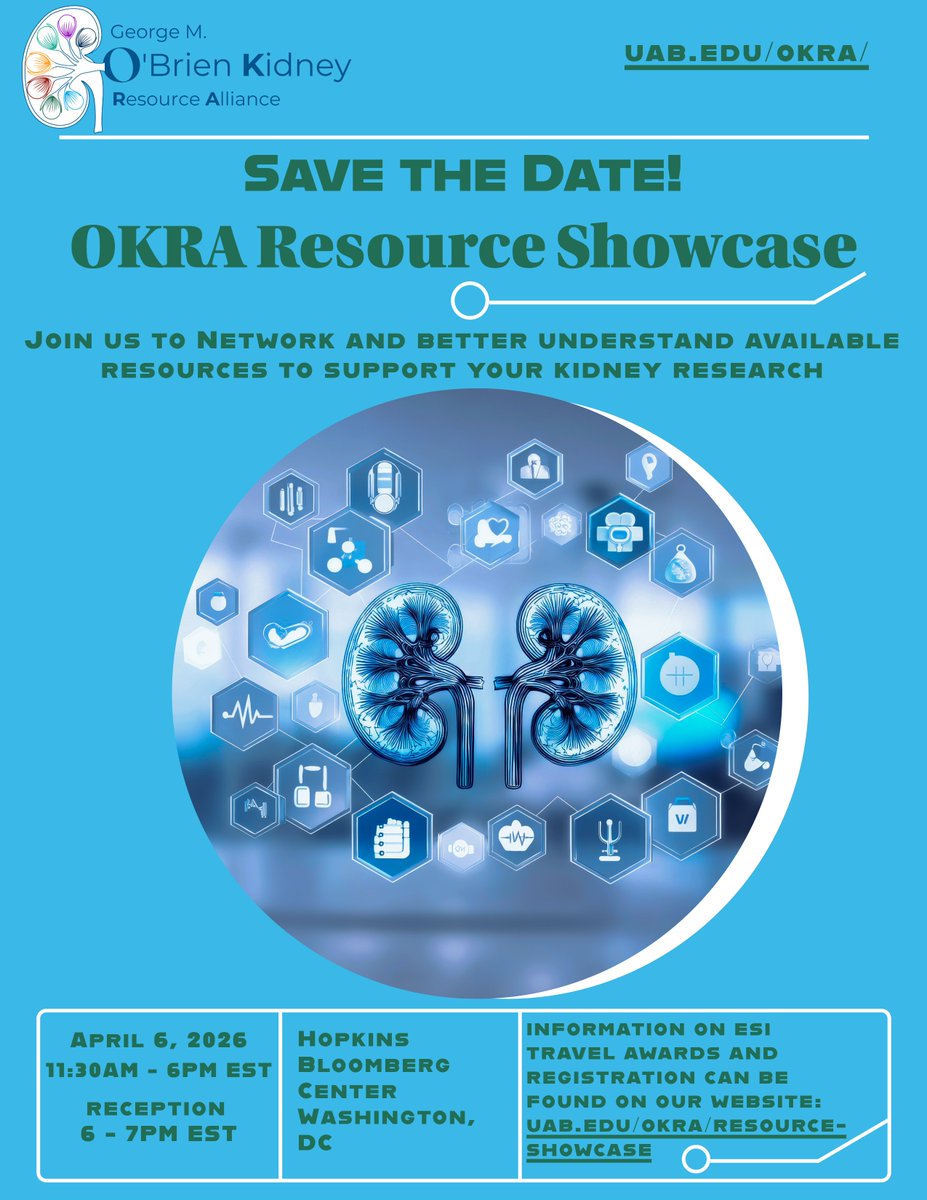 OKRA (O'Brien Kidney Resource Alliance) tweet media