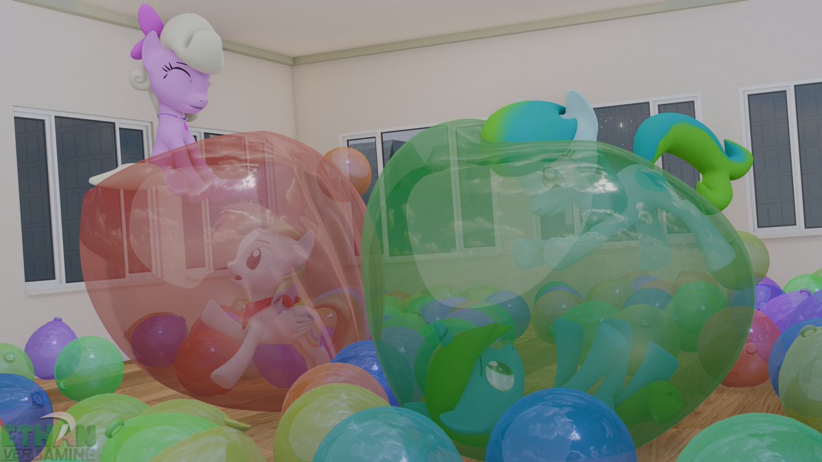 EthanVerGaming's tweet image. My side of art trade with @dragoon7575 featuring his characters Blade and Delphina with my characters Prism and Perfume playing with #balloons

Where Blade and Prism are inside balloons while Delphina and Perfume are outside

#balloon #mlp #mylittleponyfriendshipismagic #blender