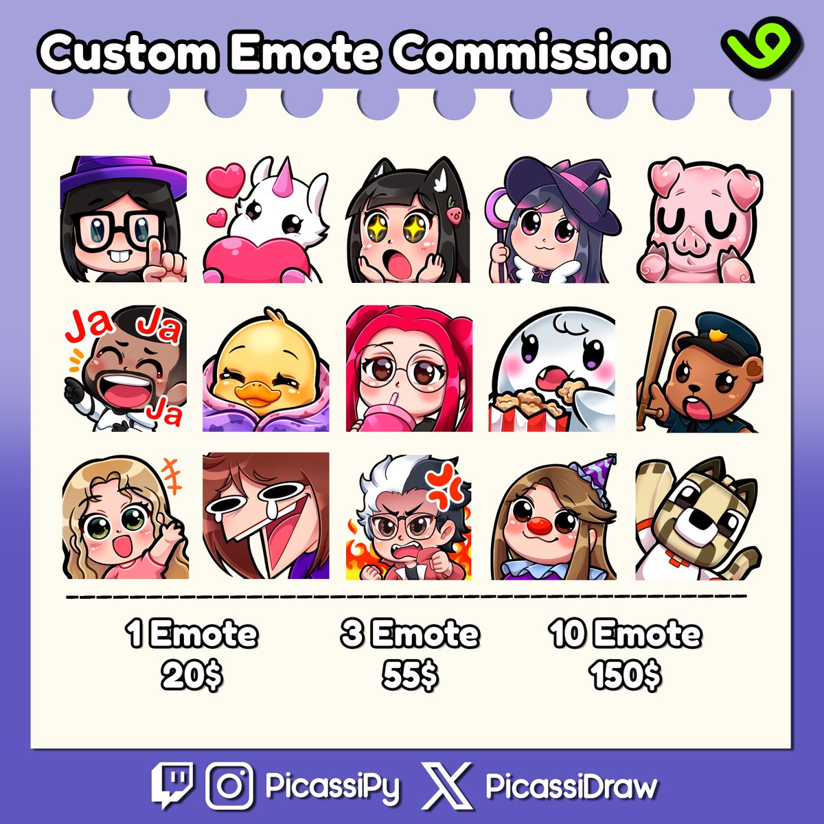 PicassiDraw's tweet photo. Commissions officially available in #VGen ! You are welcome to inquire. I look forward to seeing you on the web 🐺 #VGenComm https://t.co/Dly1ys5CnP https://t.co/iEemc2h0Wb