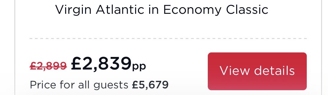 Adidaz_monkey's tweet photo. Wow @VirginAtlantic what’s happening with the prices to Florida more than doubled since last year I did even pay that for two people when I booked for this year. Same holiday over £3200 more now 🤷🏼‍♂️🤷🏼‍♂️🤷🏼‍♂️ https://t.co/lVSCpBs7Sn