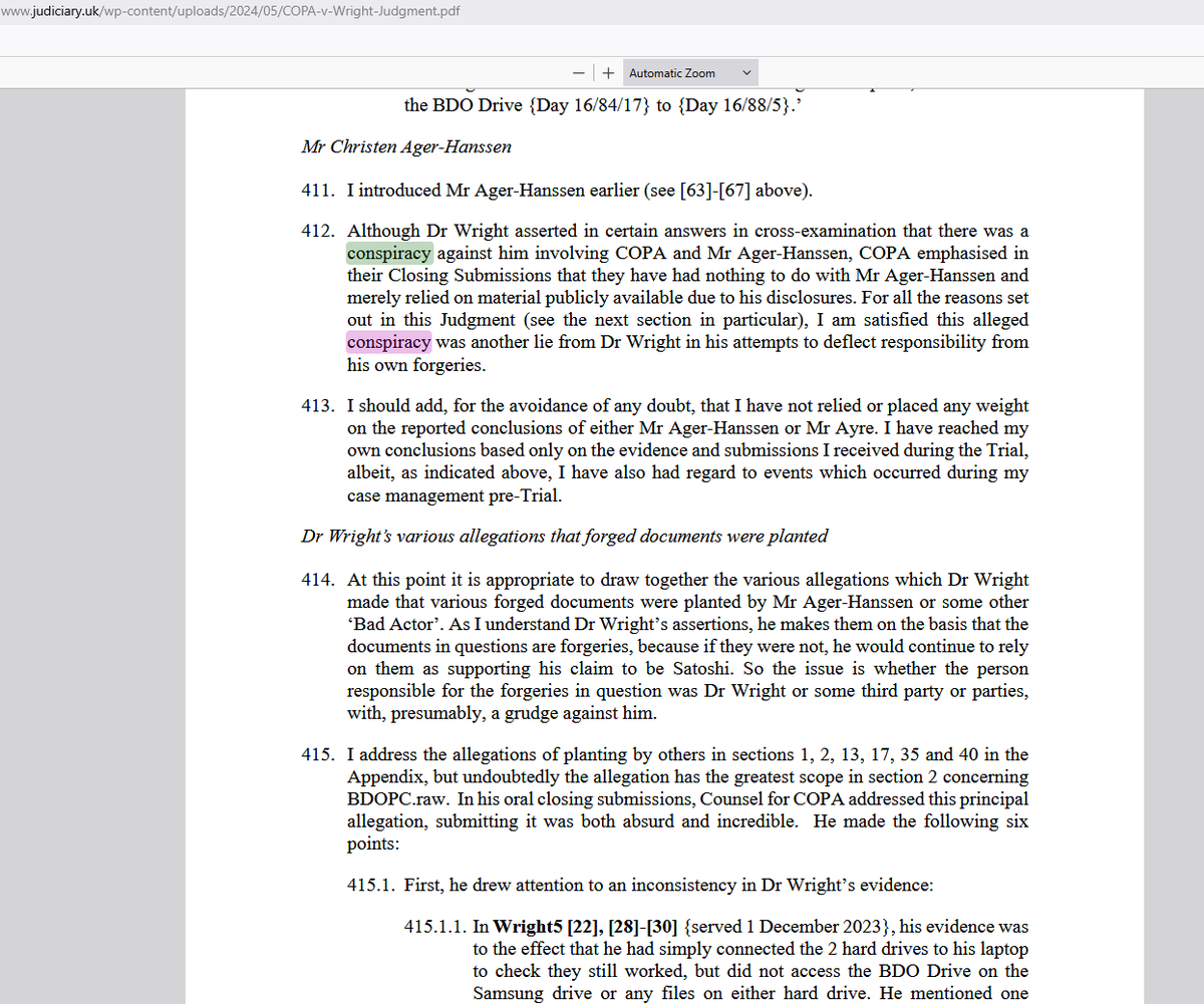 Remember when Judge Mellor wrote off Satoshi's claims as "conspiracy theory". But now the conspiracy theorists are being proven right:

crypto-rebel.medium.com/bitcoin-law-an…