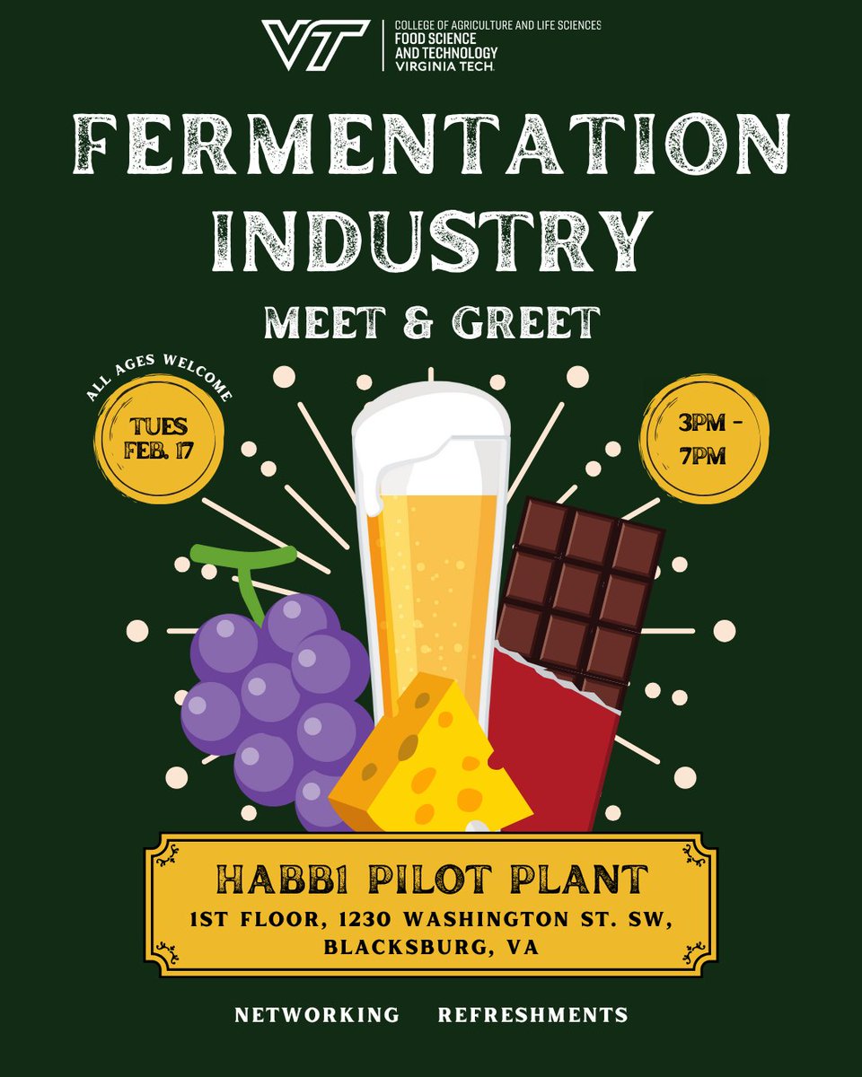 Virginia Tech Food Science & Technology Department tweet media