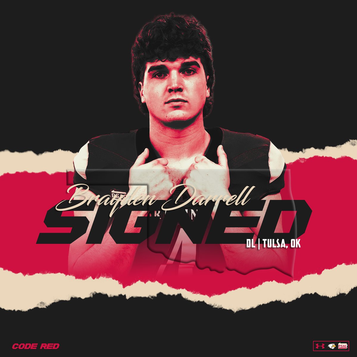 Welcome, 2026 Seton Hill Griffin Signee Brayden Darrell (<a href="/brayden_darrell/">Brayden Darrell</a>). The Sheriff of Sack, Fast and strong coming off the Edge to a backfield near you!! #STICK2THECOD6