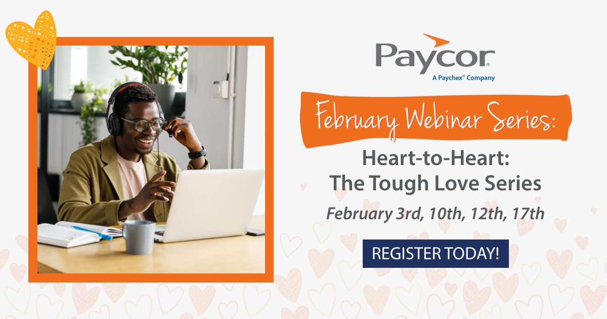 PaycorInc's tweet image. The most important conversations are the hardest. Do you have the skills to deliver tough love with courage, compassion, and grace? 

Learn how in our #ToughLove #WebinarSeries! #HR bit.ly/3Mcfbaz