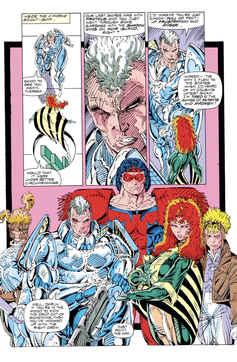 Daily_Cable's tweet image. Cable in X-Force #3 
Art by @robertliefeld 
Love this issue! 

#Cable #marvel #marvelcomics #art #comics #90scomics #90smarvel #90sxmen #comicart #xmen #xforce #mutants #90s #dailyCable #Cableaday #juggernaut