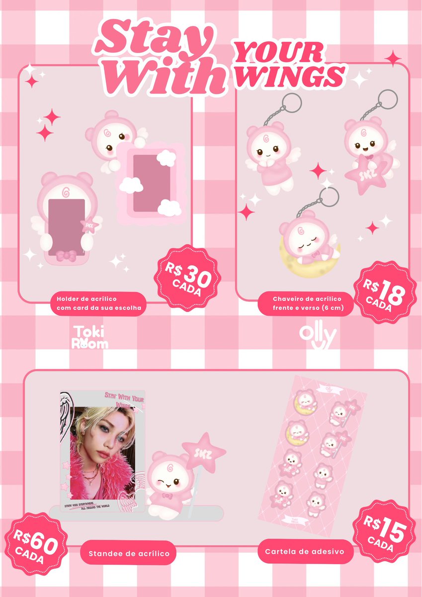 [VENDA/VENDO STAY FANMADE]

- Valor na imagem + freteS
- pagamento até dia 07/03
- ⁠Venda nacional, porém, a produção é demorada.
- feedbacks no fixado

Parceria: <a href="/Bboollix/">Ollyver | ᵈᵒ ⁱᵗ 🐤𓇼𖦹๋࣭⭑✩‧₊˚🏷️</a> @/tokiroom (insta)

Claim nos comentários com o seu @ + número do item que deseja