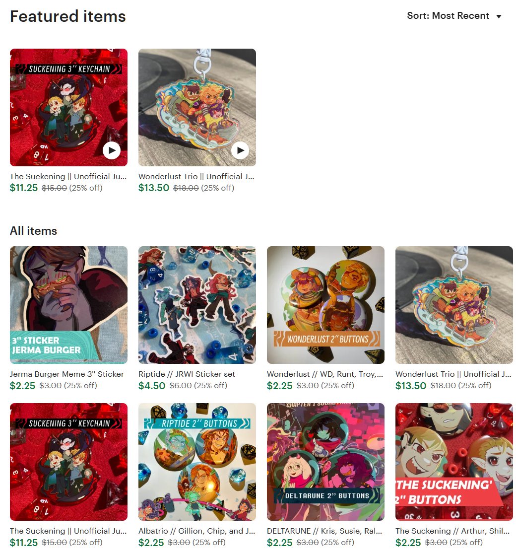 natotally's tweet photo. [SALE]

25% off my entire store until Valentines day!

Currently in stock:
• Suckening &amp; WL Keychains 
• JRWI Riptide, PD, Suckeing, WL &amp; DR buttons
• JRWI Riptide &amp; Suckening stickers

Offer is automatically applied at checkout; use the Iink in my bio to visit my Etsy! https://t.co/uh9b0TwuBw