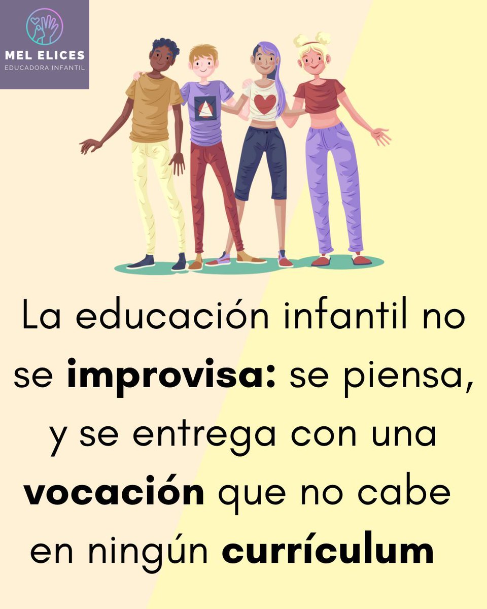 Porque educar a la infancia no es llenar el tiempo:
💡Es sembrar futuro, sostener emociones y construir vínculos que dejan huella.
📣 Dignifiquemos la educación infantil. Apoyemos a quienes la hacen posible. 
#educacióninfantil