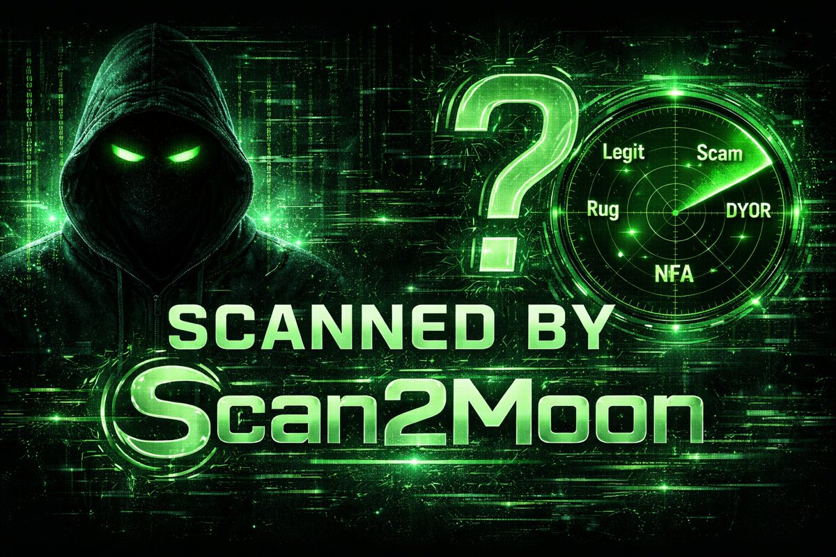 Scan2Moon's tweet image. 🟢 Scan initialized.
Who should be Scanned by Scan2Moon first?
Drop the project or shiller name below 👇
Research over hype.
#Crypto #DYOR #Web3