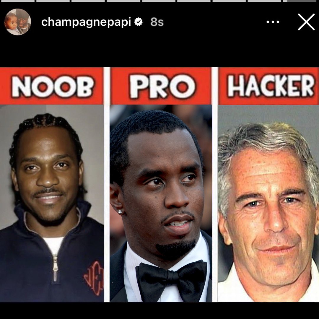 Drake posts meme of Pusha T, Diddy &amp; Epstein via IG