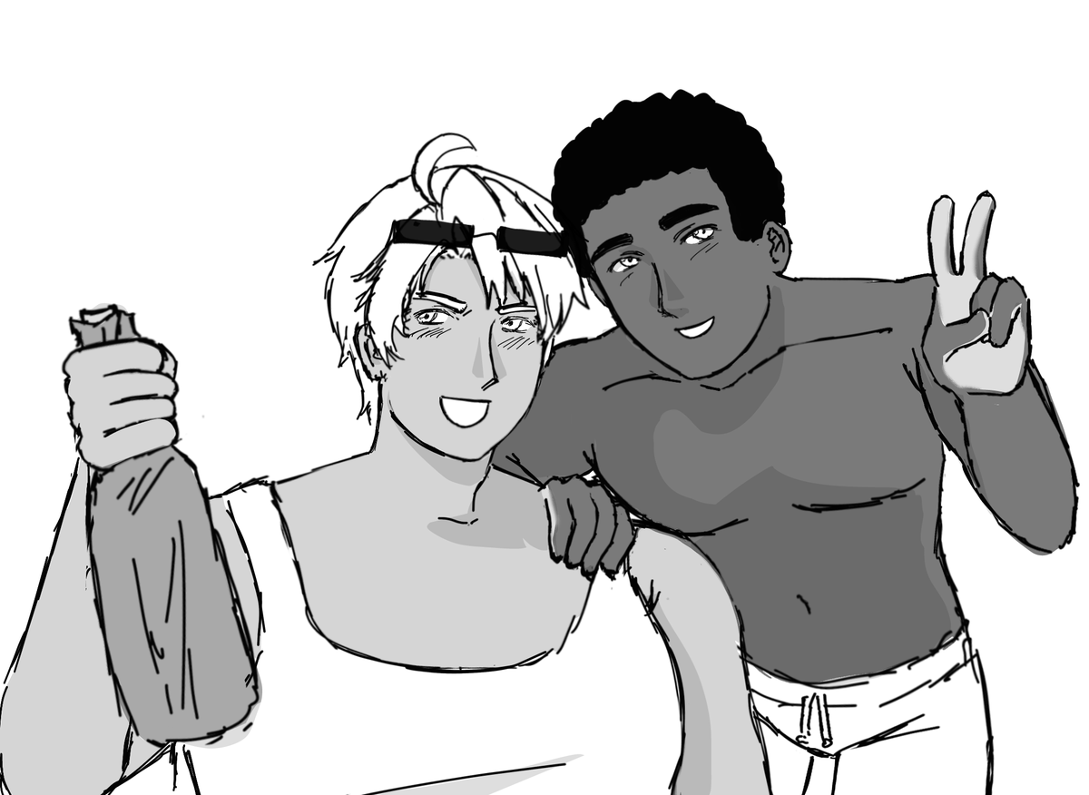 douelisehours's tweet photo. #bgame #hetalia #art NOT A YUMESHIP NS OOMFS DONT BLOCK ME
black guy and america my goats 🥹🥹 https://t.co/llfdi9WAAT